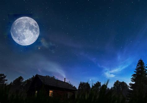 Ночь с луной